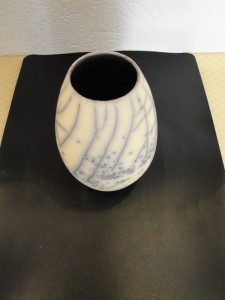 Vase Raku Nu en grès Vase Raku Nu en grès