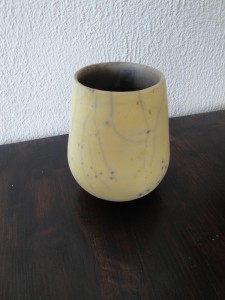 Vase raku nu en grès