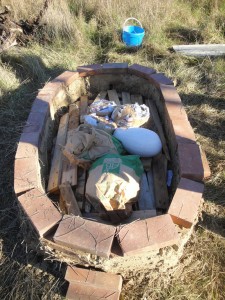 Cuissons bois à Vacquières - Chargement du four